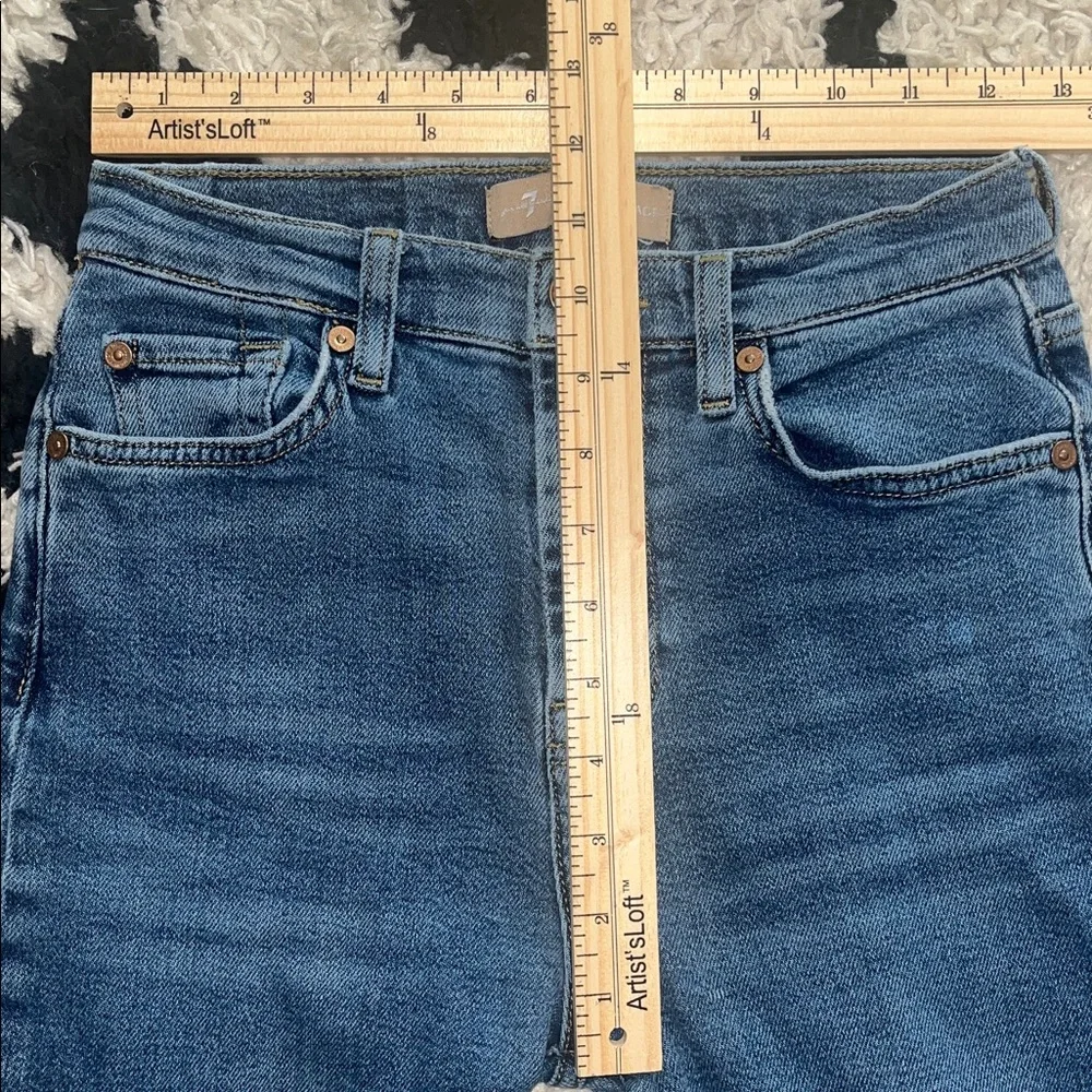 7 For‎ All Mankind High-Waist Slim Kick in Deep Soul.